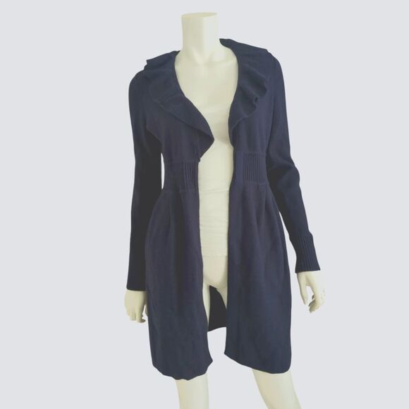 Rebecca Taylor Navy Blue Cardigan  / Jacket Size Small - Picture 1 of 9